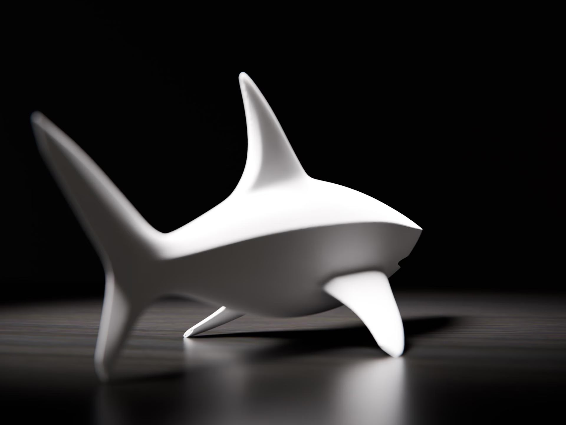 Modern Shark Sculpture