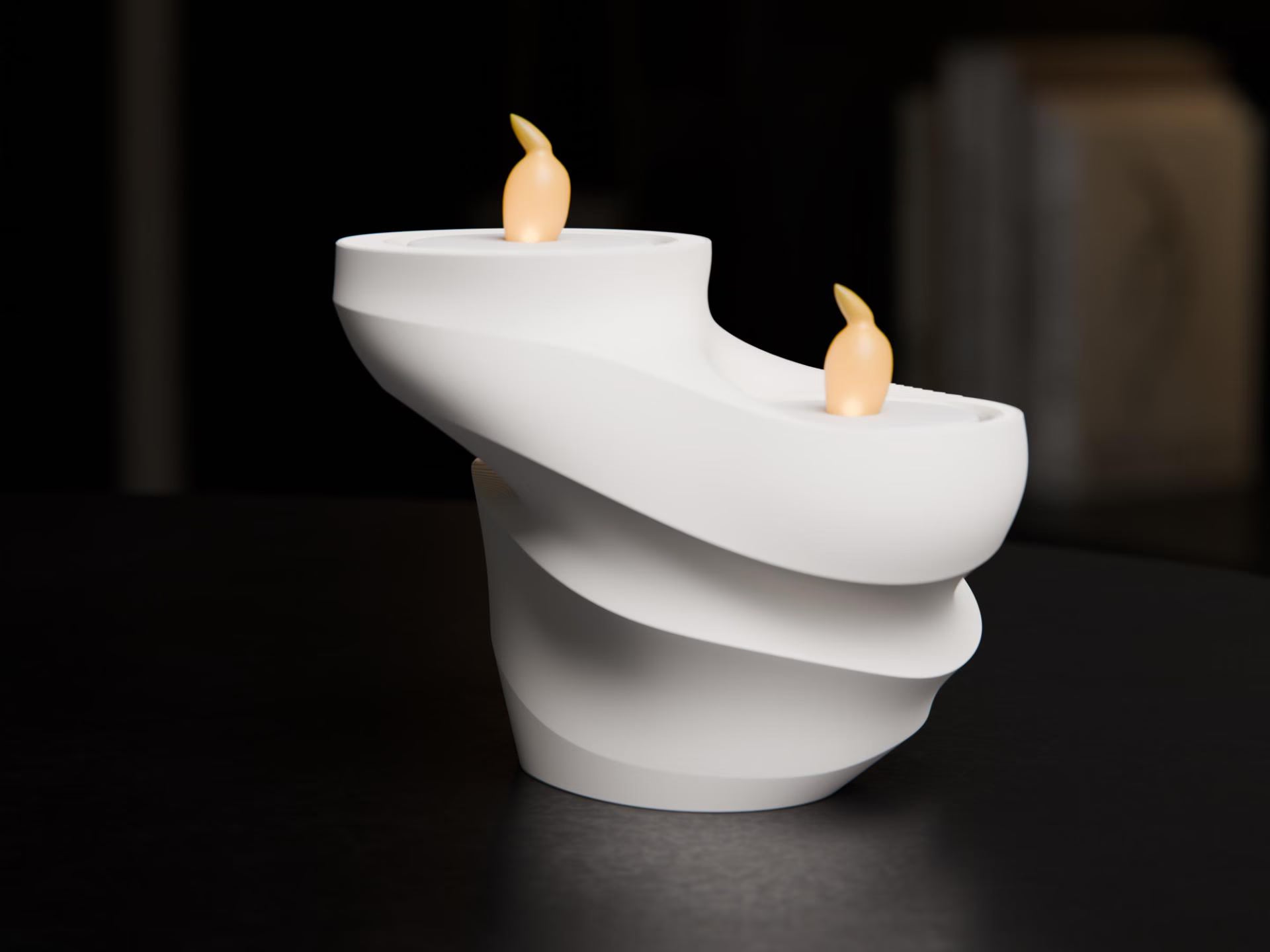 Swirl LED Tealight Holder