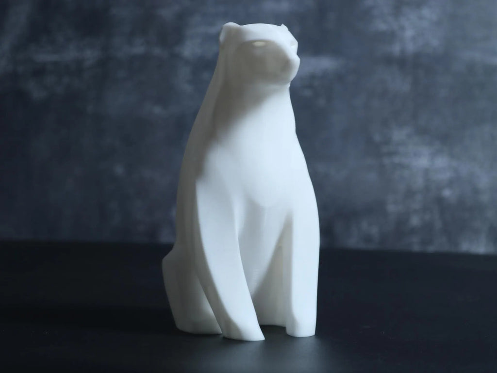 Minimalist Polar Bear Sculpture