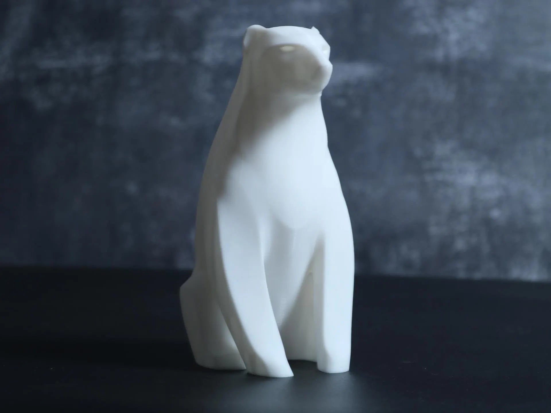 Minimalist Polar Bear Sculpture
