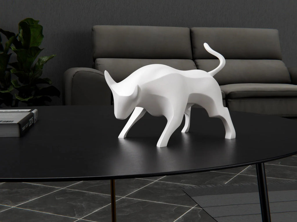 Modern Bull Sculpture