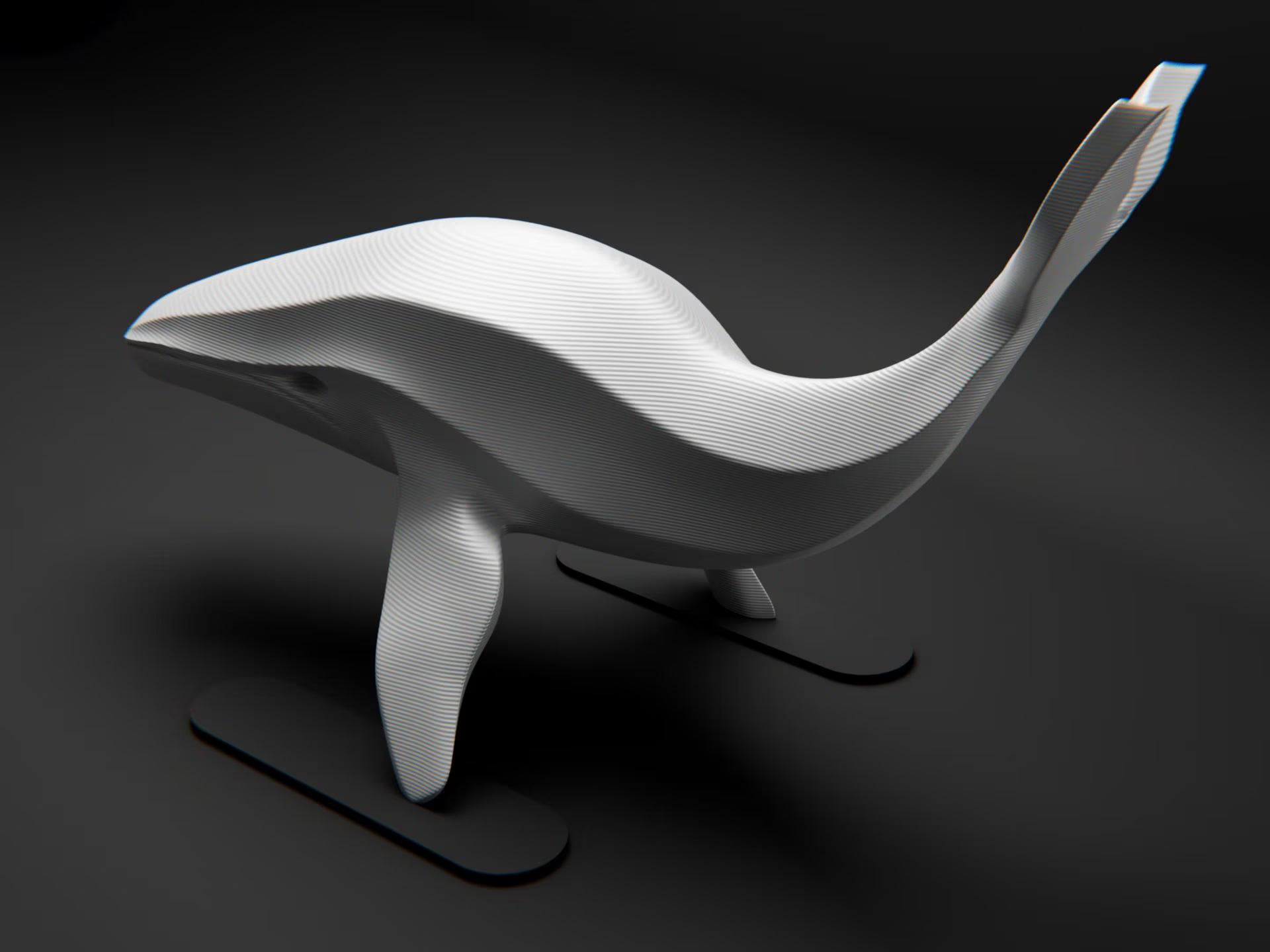 Modern Whale Sculpture