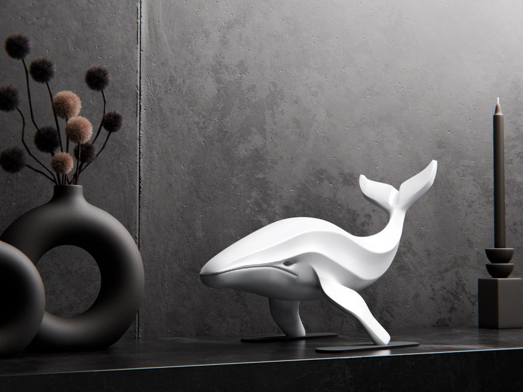 Modern Whale Sculpture