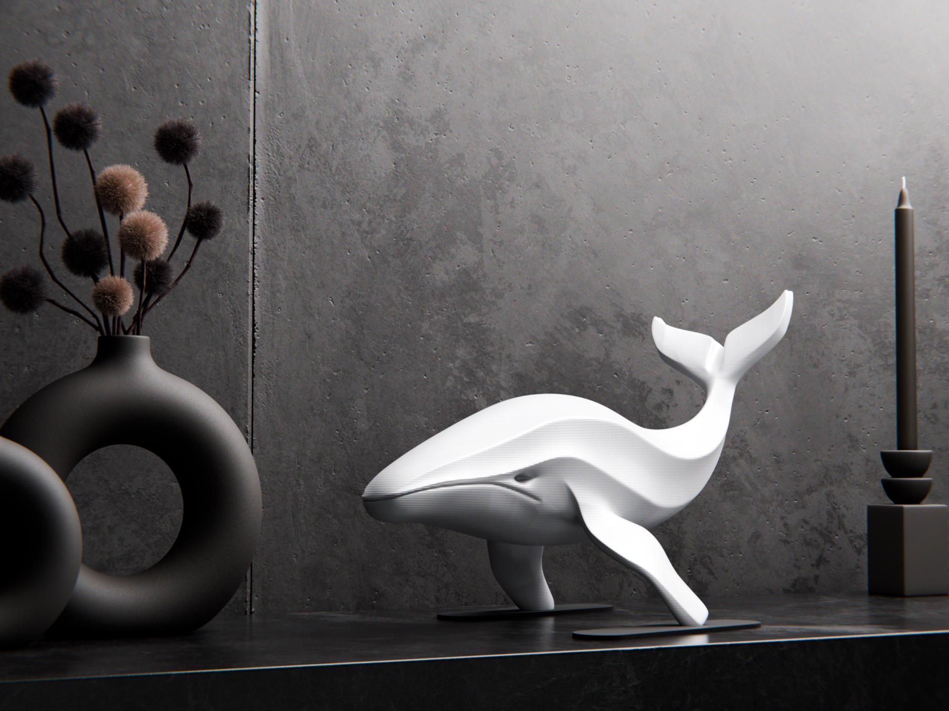 Modern Whale Sculpture