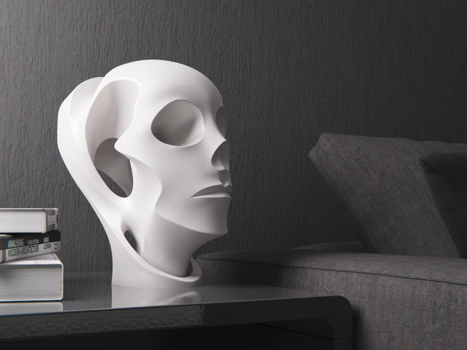 Abstract Head Sculpture