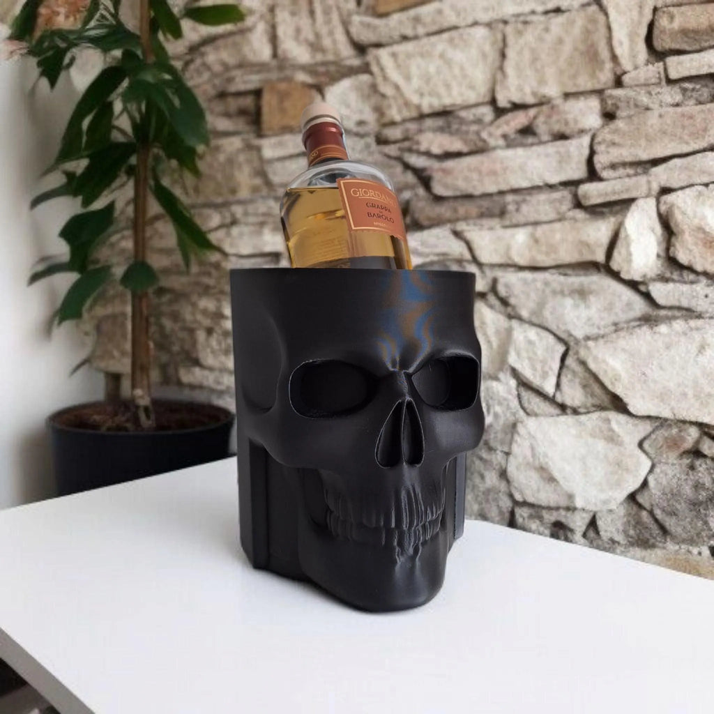 Skull Whiskey Bottle Holder