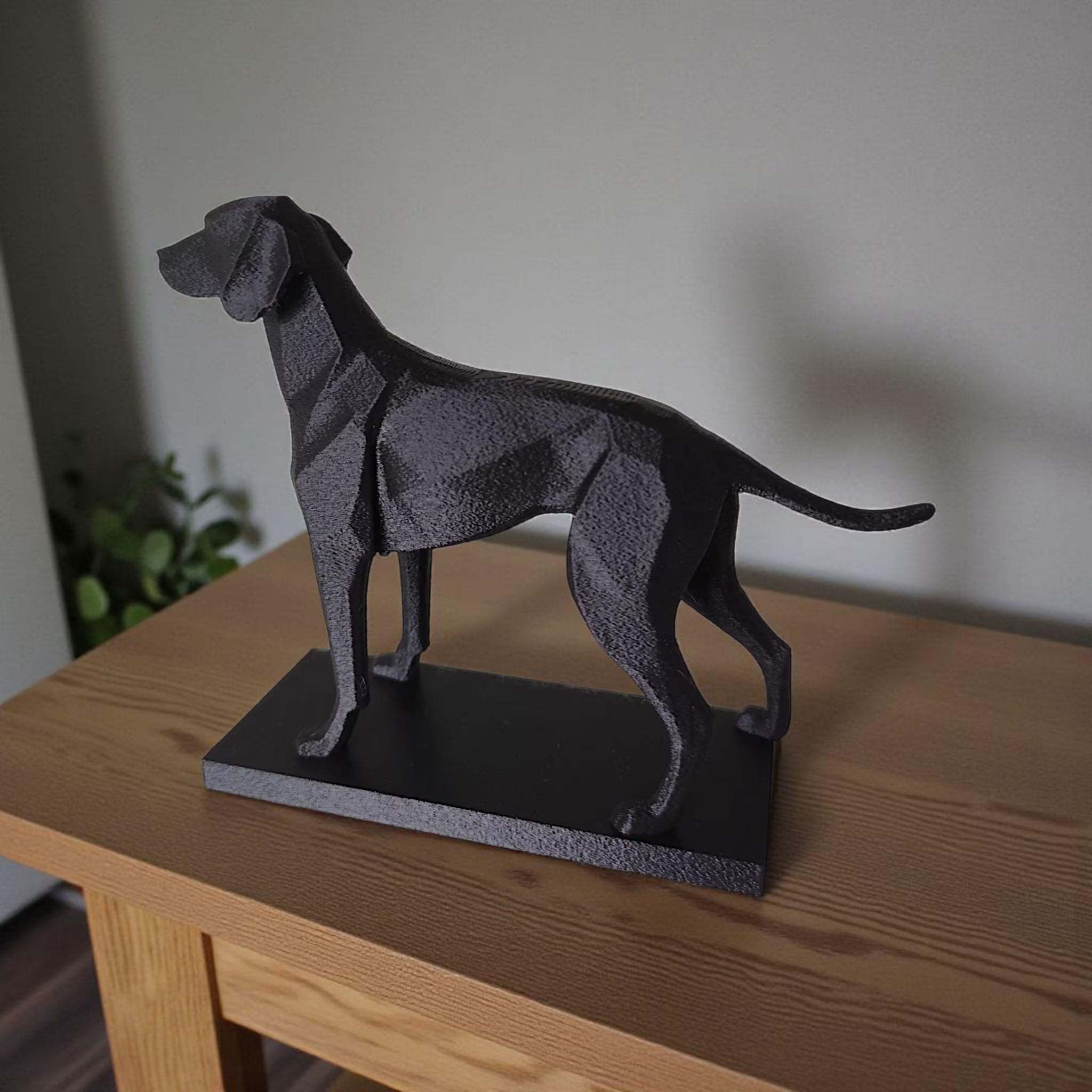 Low Poly Hunting Dog Sculpture