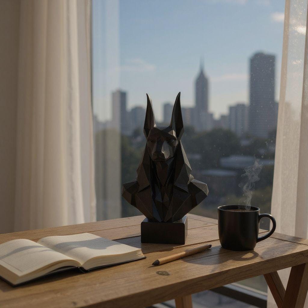 Low Poly Anubis Bust