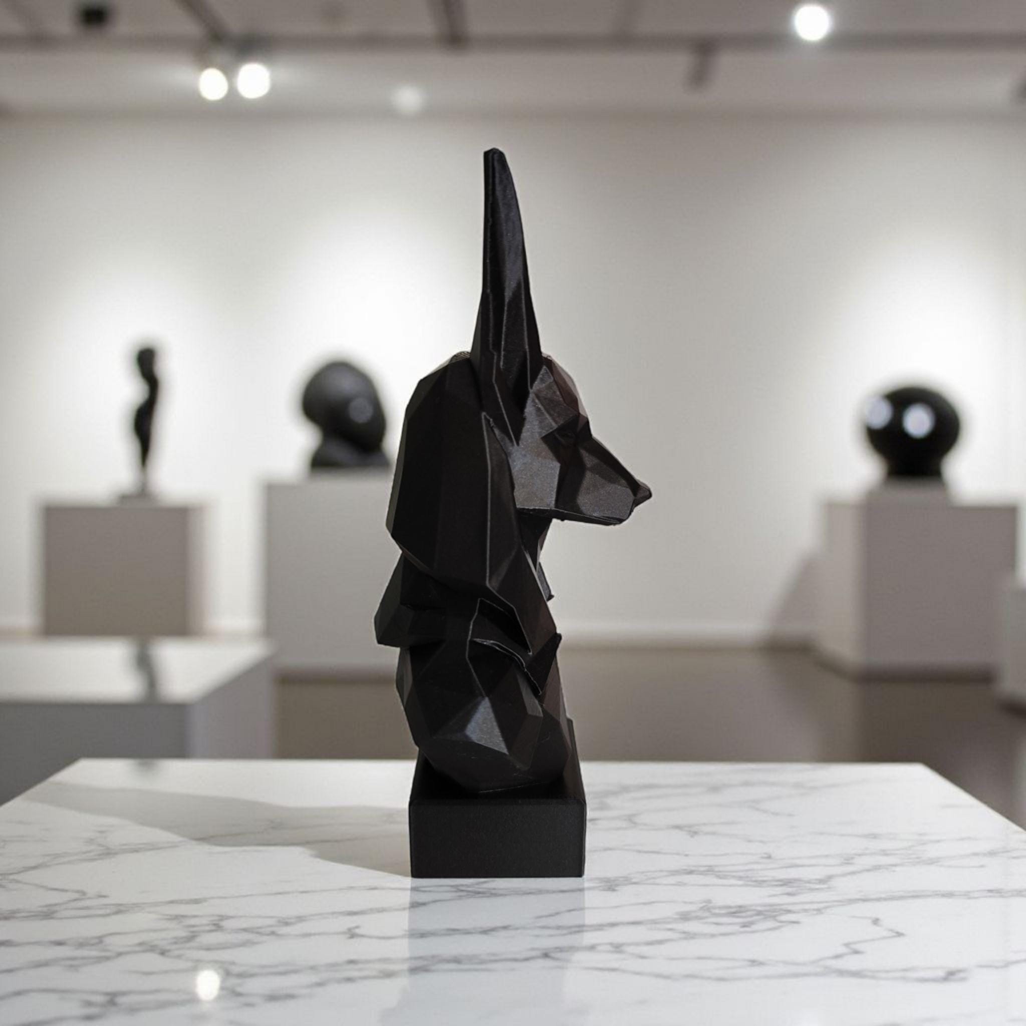 Low Poly Anubis Bust