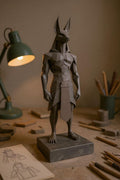 Low Poly Anubis Statue