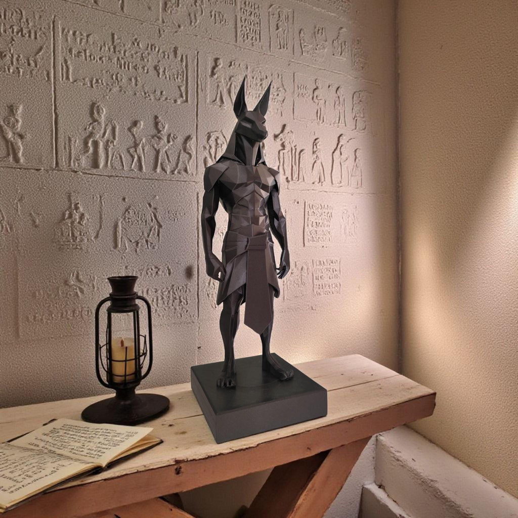 Low Poly Anubis Statue