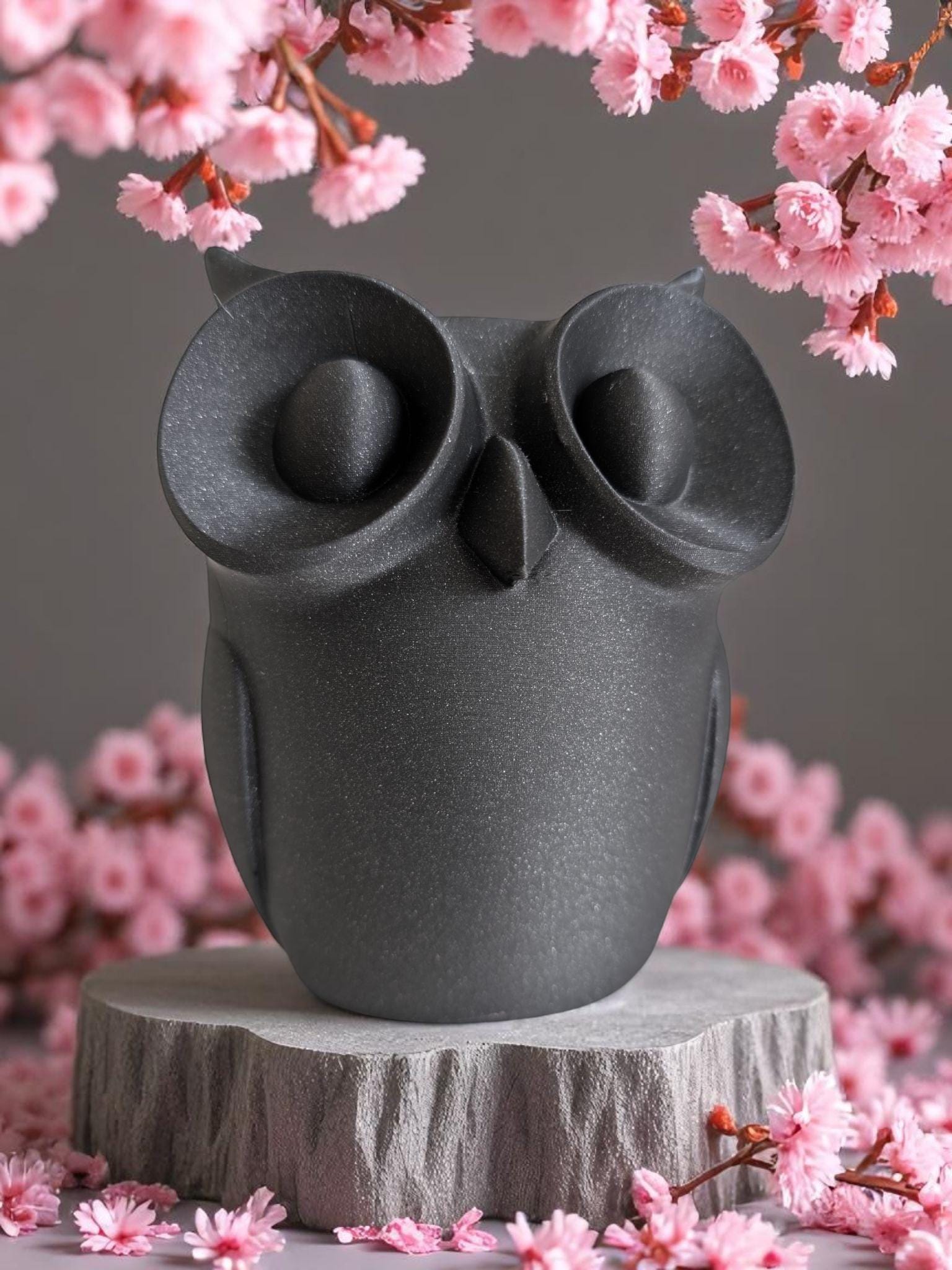 Low Poly Owl Sculpture
