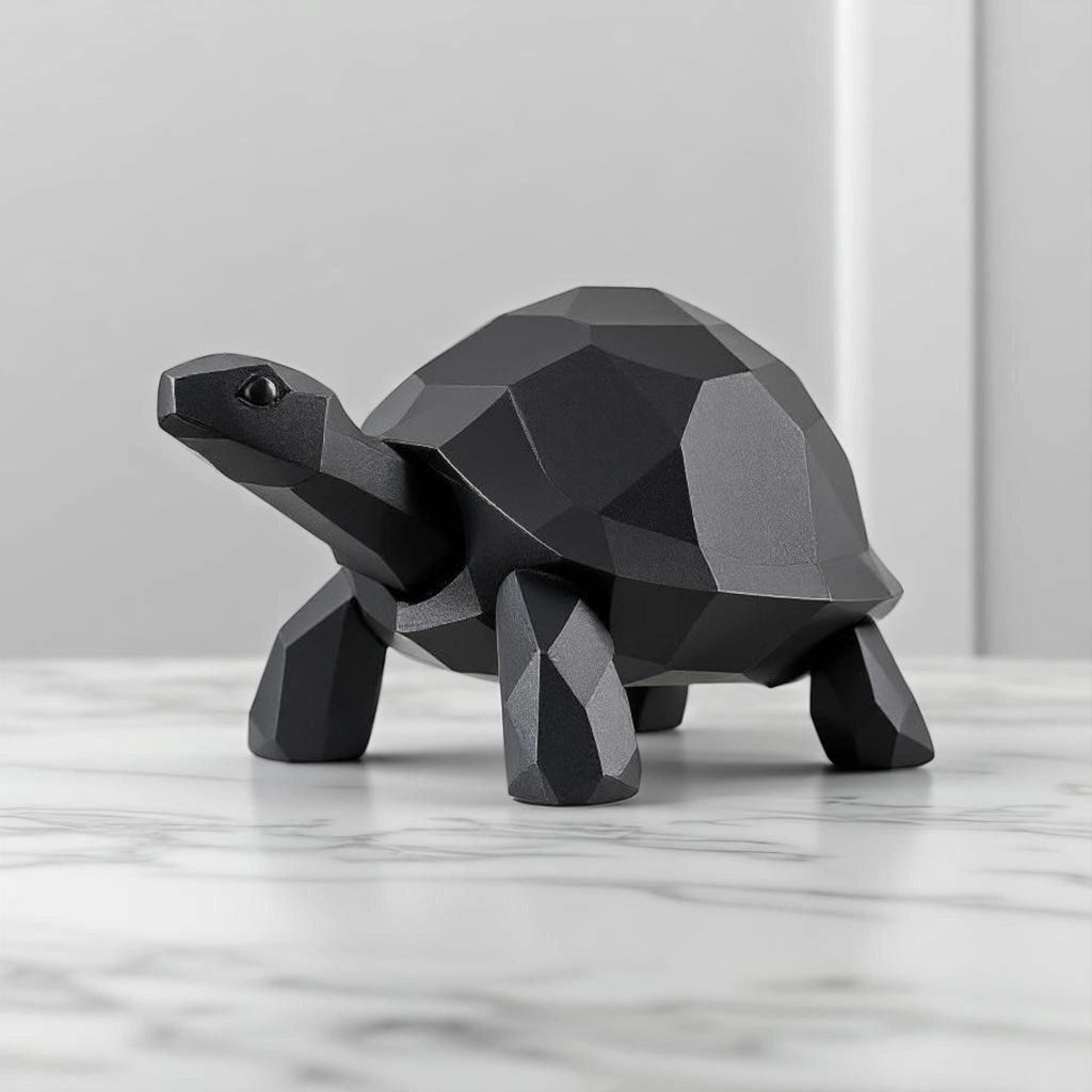 Low Poly Turtle Sculpture
