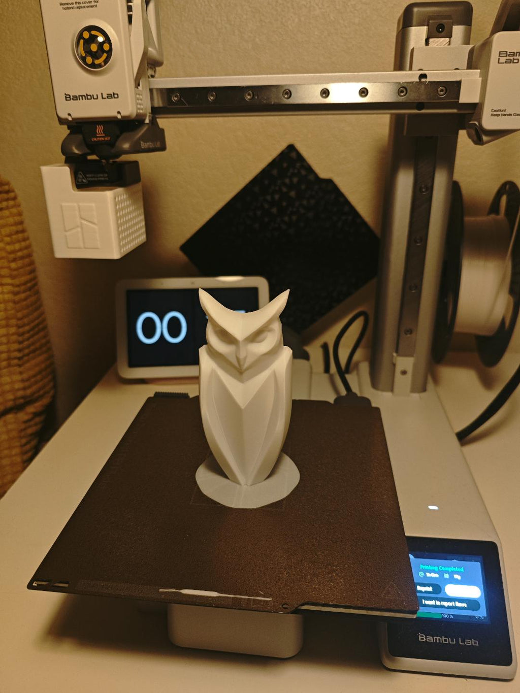 Minimalist Owl Sculpture