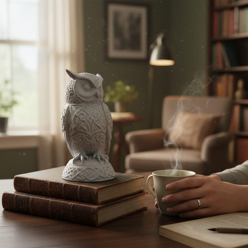 Celtic Owl Sculpture