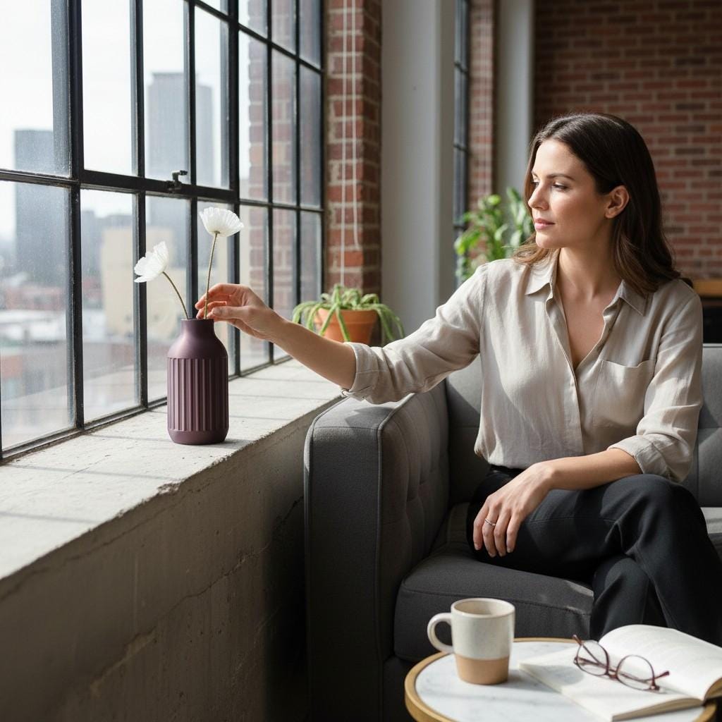Modern Fluted Vase