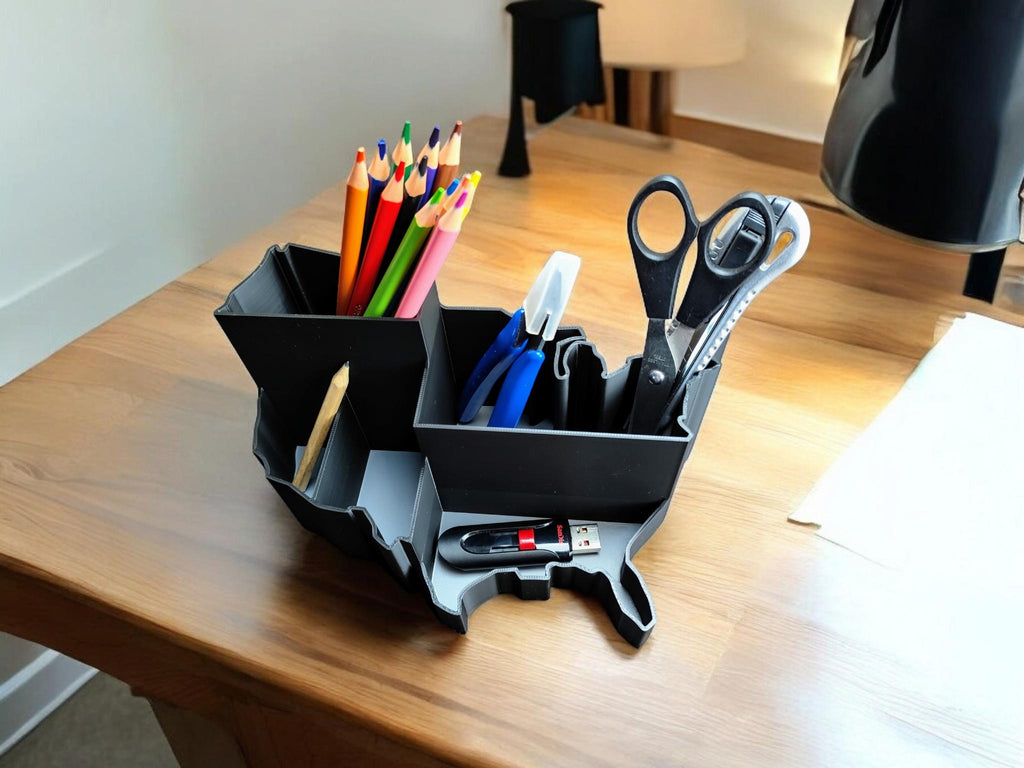 USA map Desk Organizer