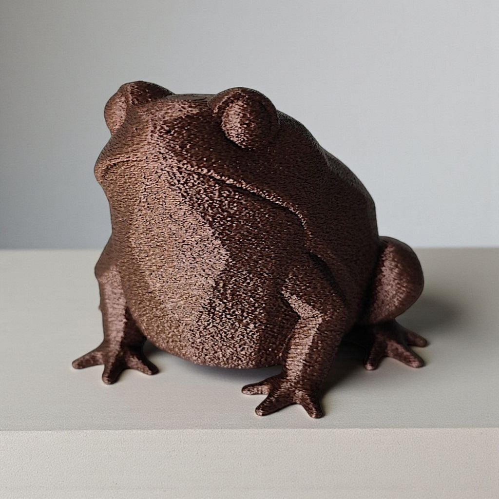 Low Poly Frog Sculpture