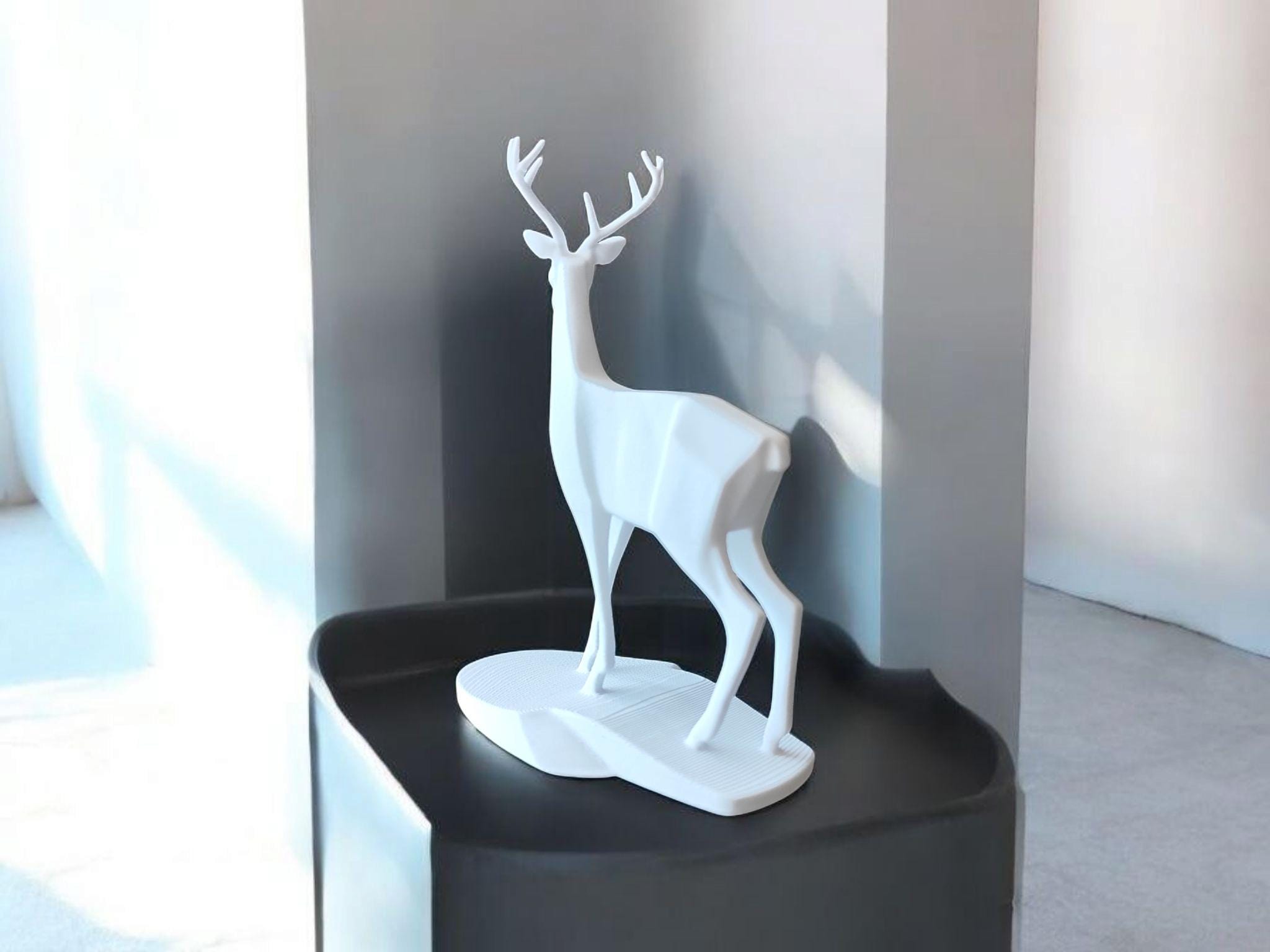 Minimalist Deer Sculpture