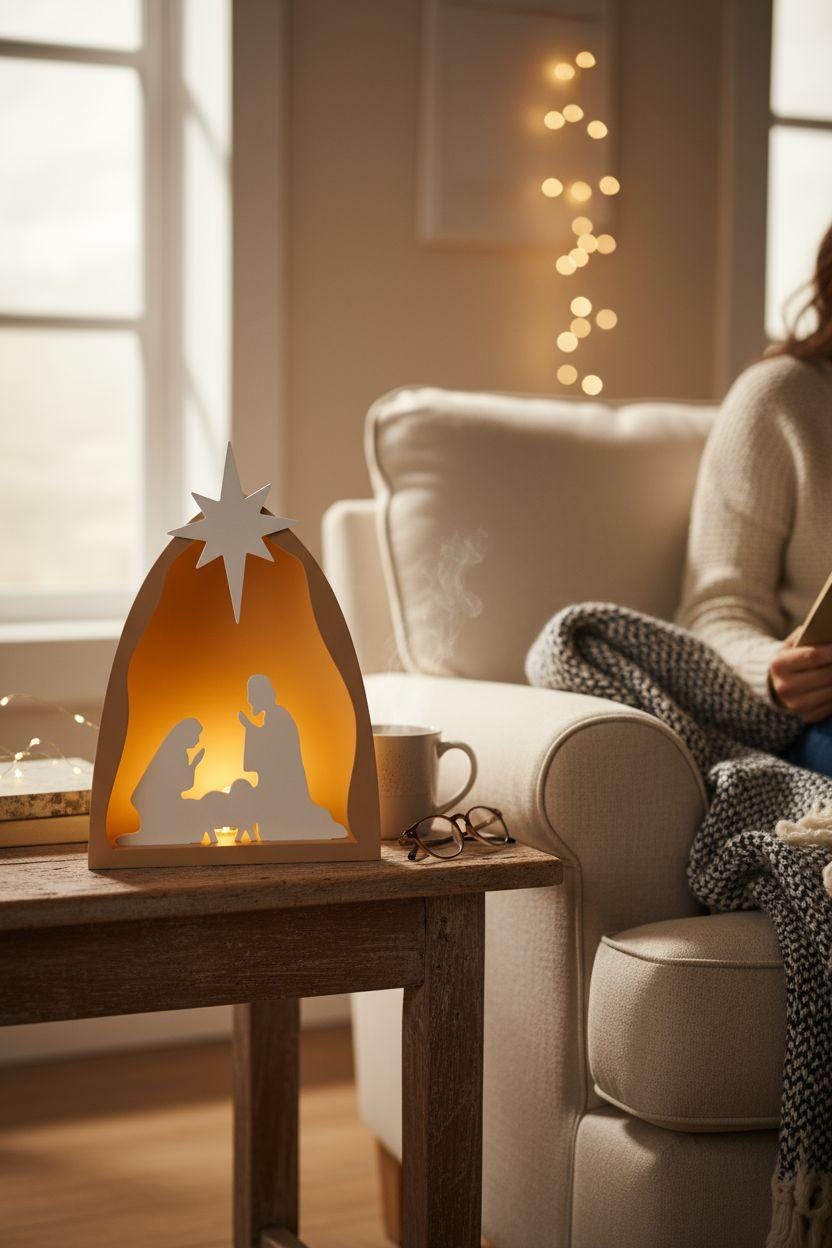 Minimalist Nativity Scene