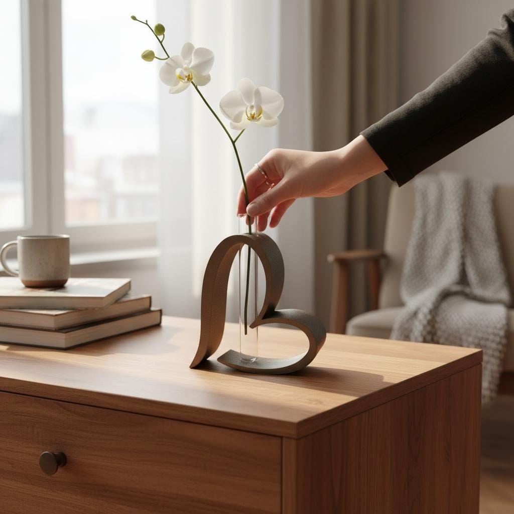 Heart Shaped Test Tube Vase