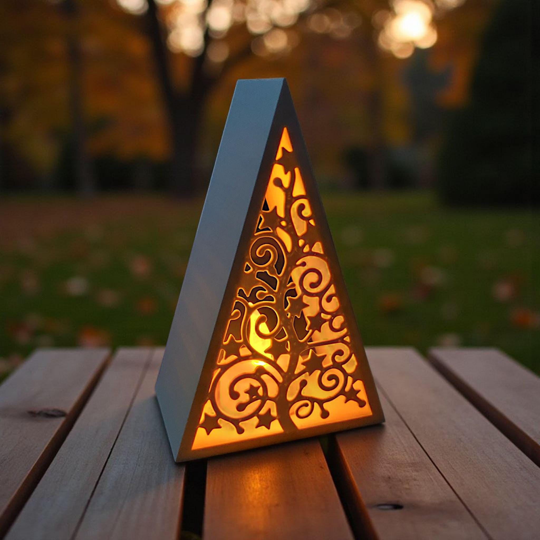 Pyramid Christmas Tree Lantern