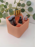 Ribbed Makeup Organizer