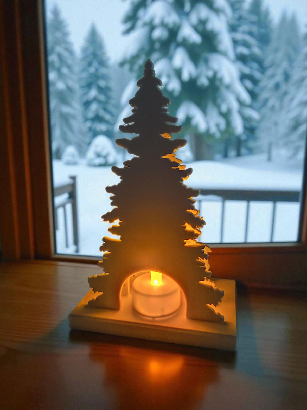 Illuminated Christmas Scene Decor
