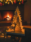 Illuminated Christmas Scene Decor