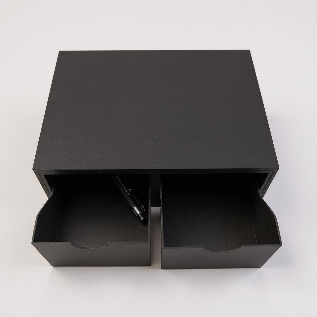 Minimalist Monitor Riser with Drawers