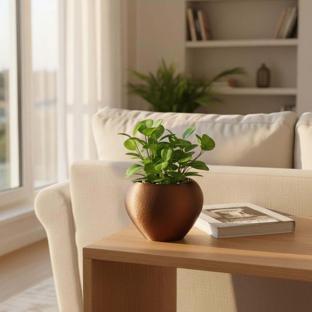 Self Watering Hammered Planter