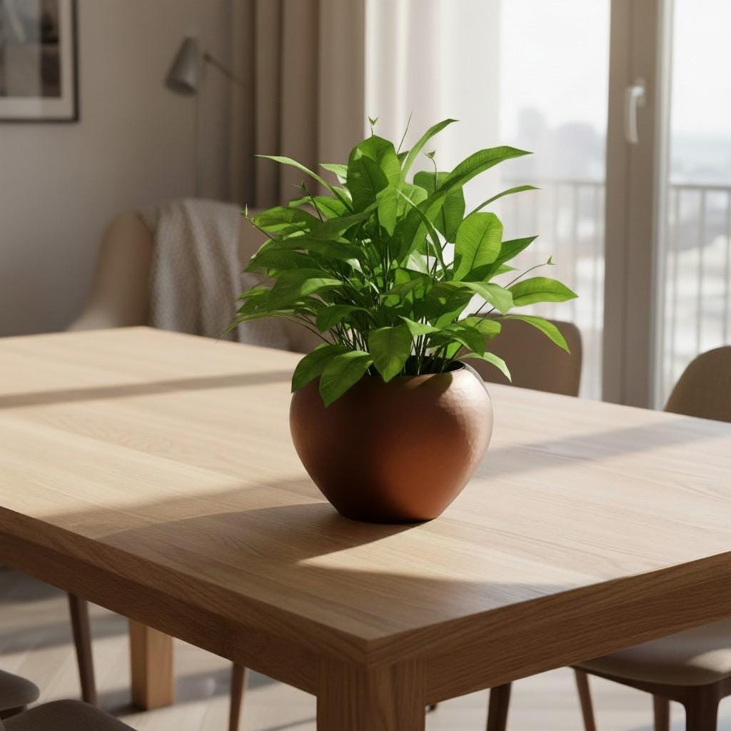 Self Watering Hammered Planter