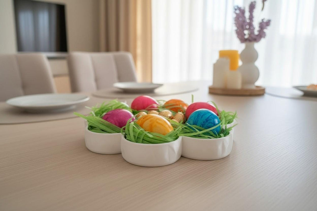 Flower Snack Tray with Dip Bowl