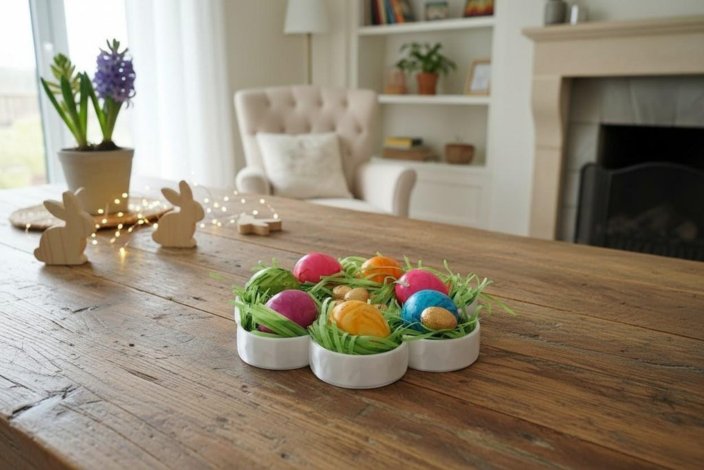Flower Snack Tray with Dip Bowl