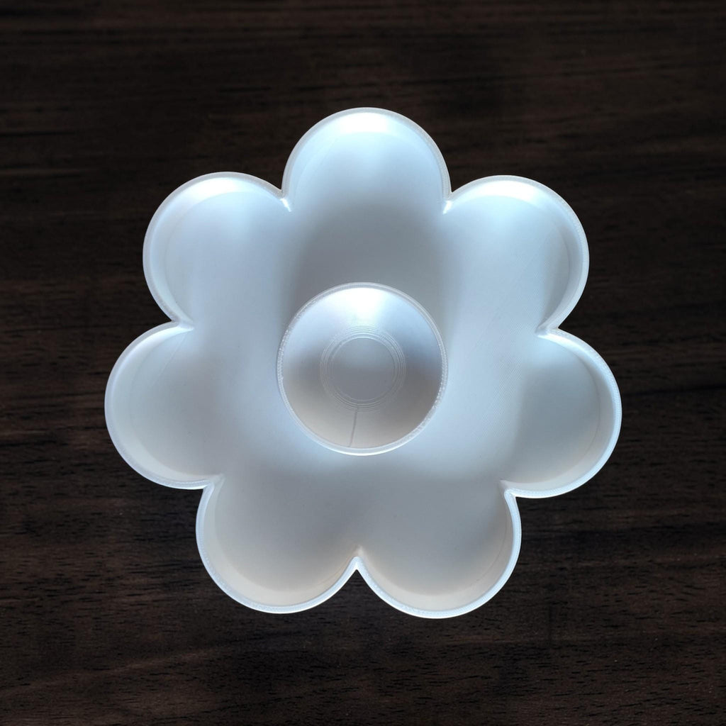 Flower Snack Tray with Dip Bowl