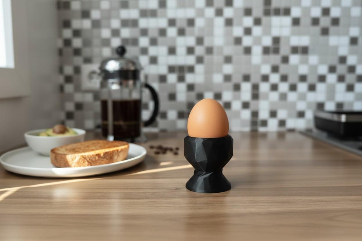 Low Poly Egg Cup Holder
