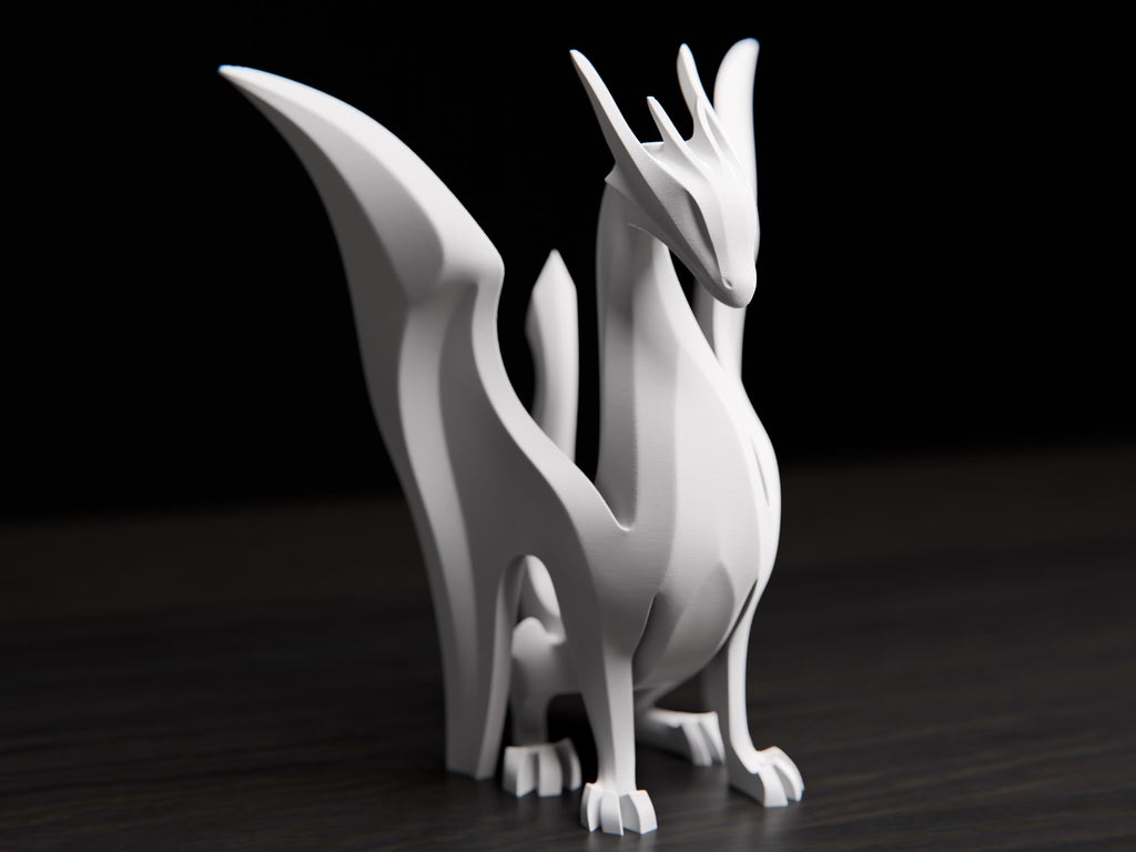 Minimalist Dragon Sculpture