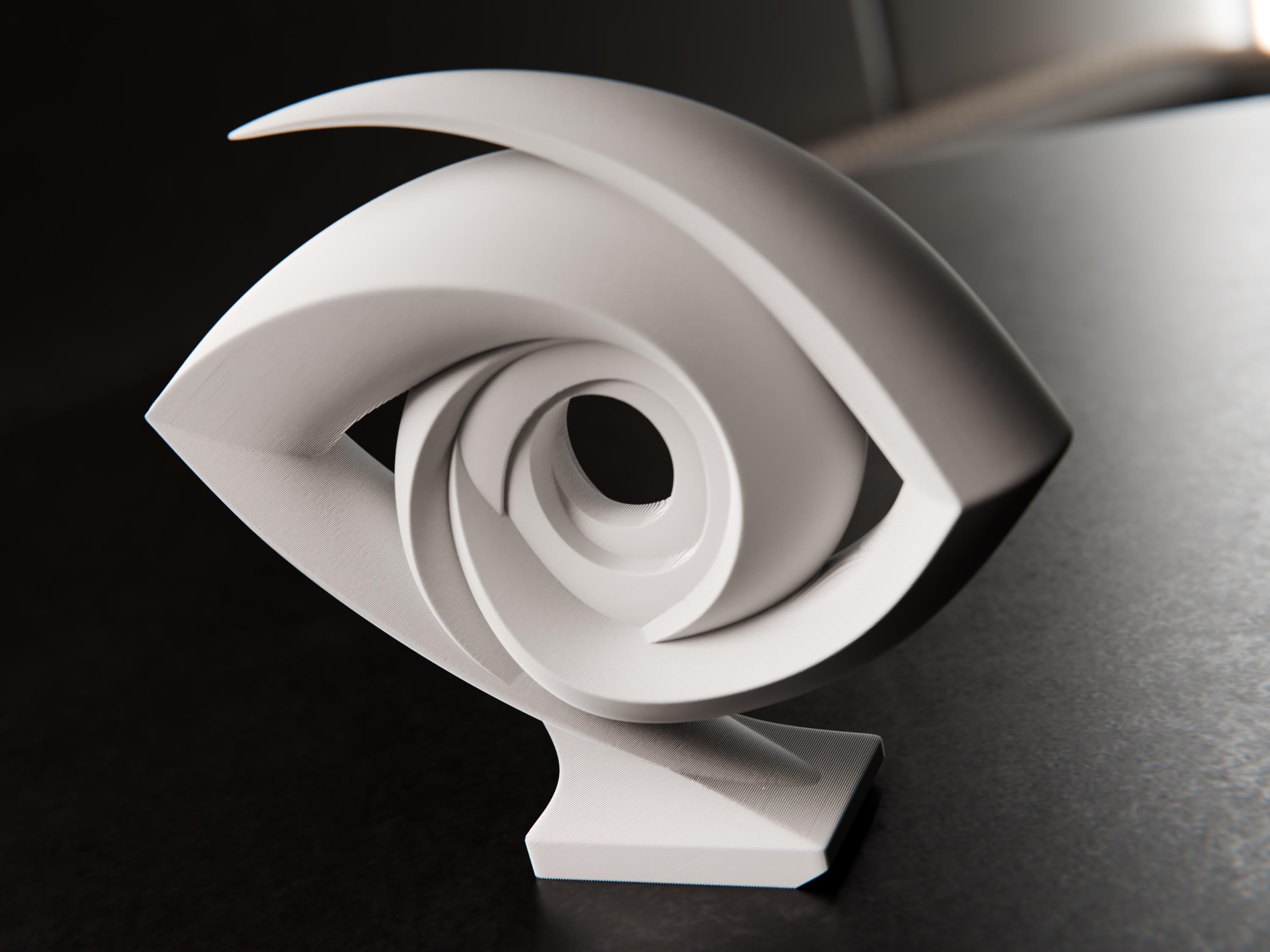 Vortex Eye Sculpture