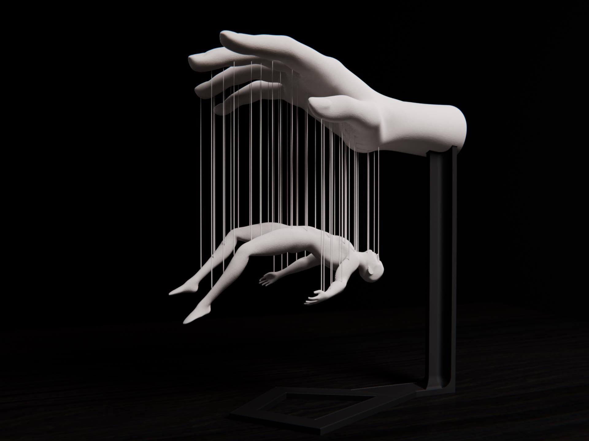 Overtaken String Art Sculpture