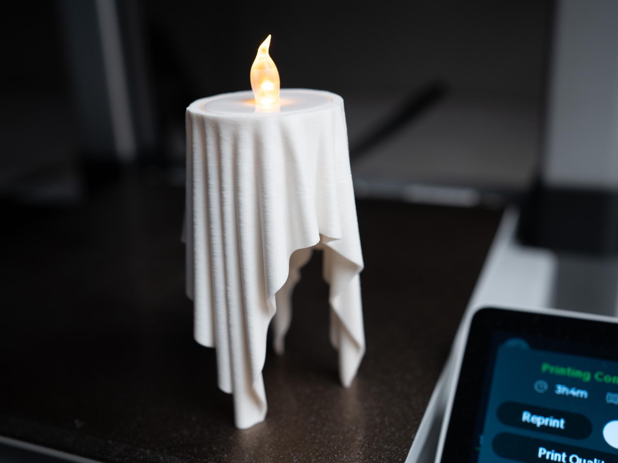 Floating Cloth LED Tealight Holder