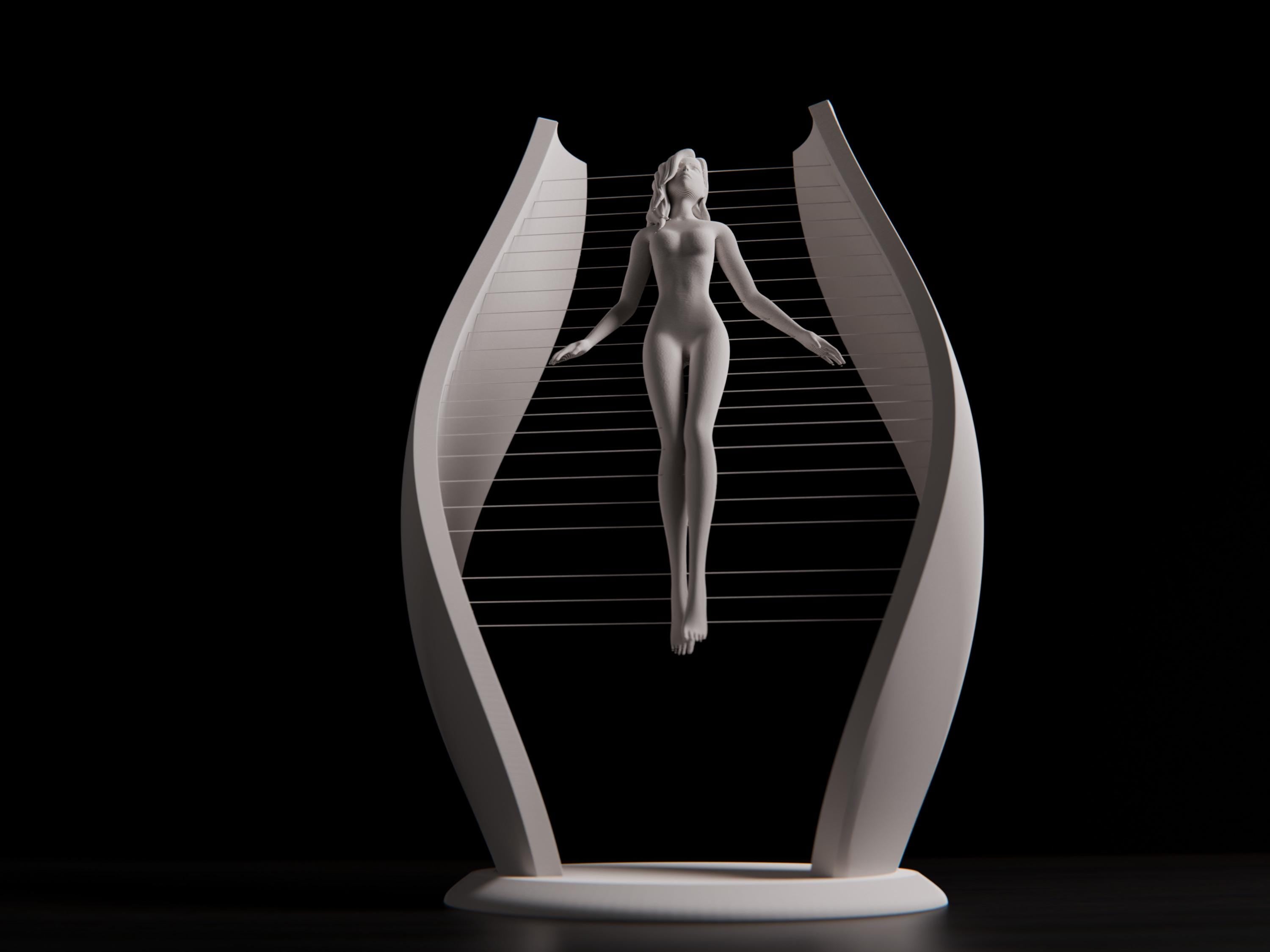 Woman String Art Sculpture
