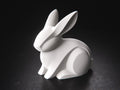 Minimalist Bunny Sculpture