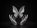 Butterfly String Art Sculpture