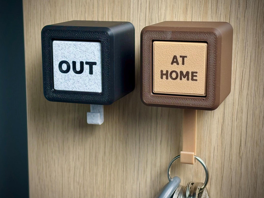 Key Holder with Rotating Sign