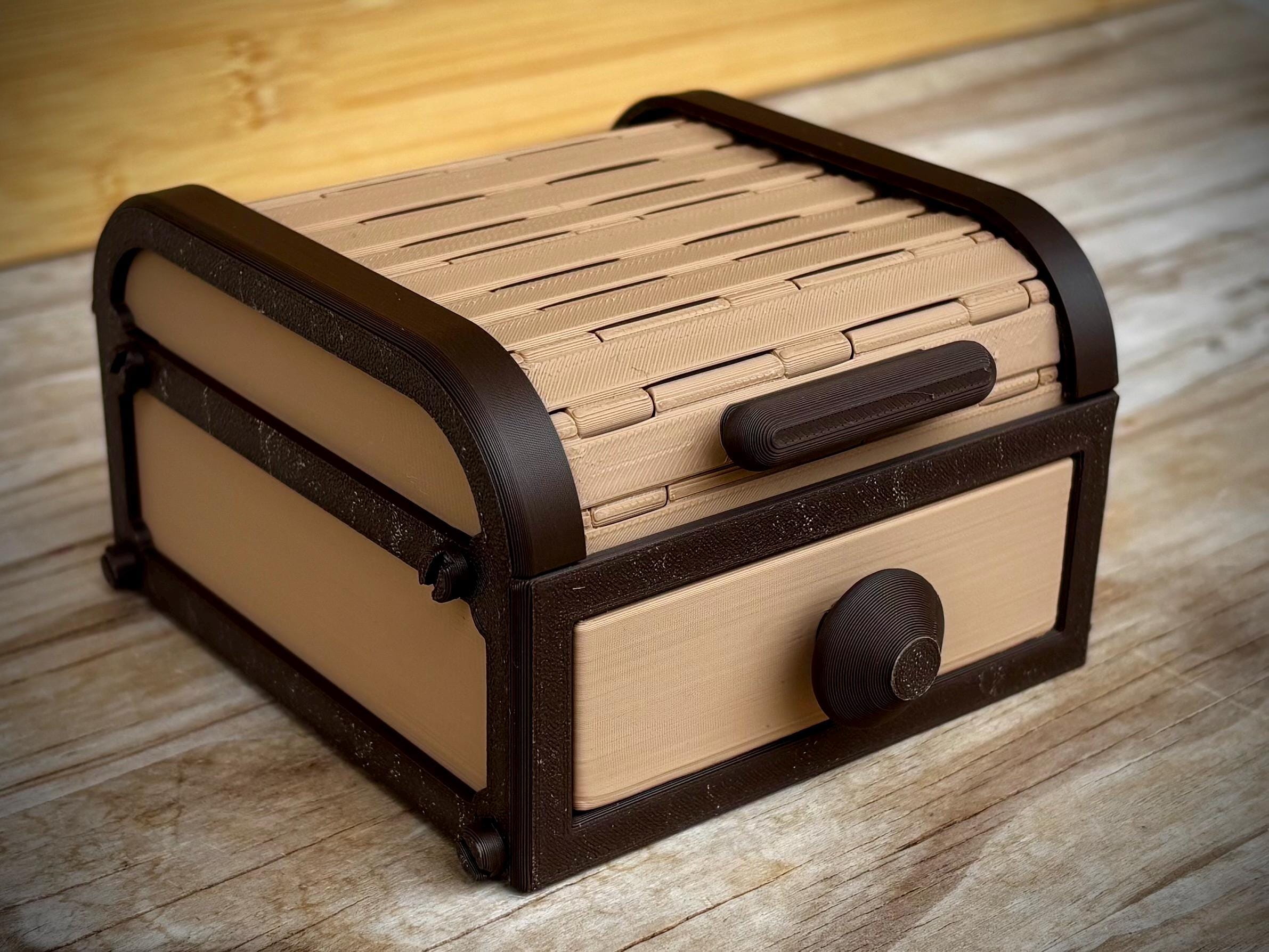 Tambour Box with Separate Opening