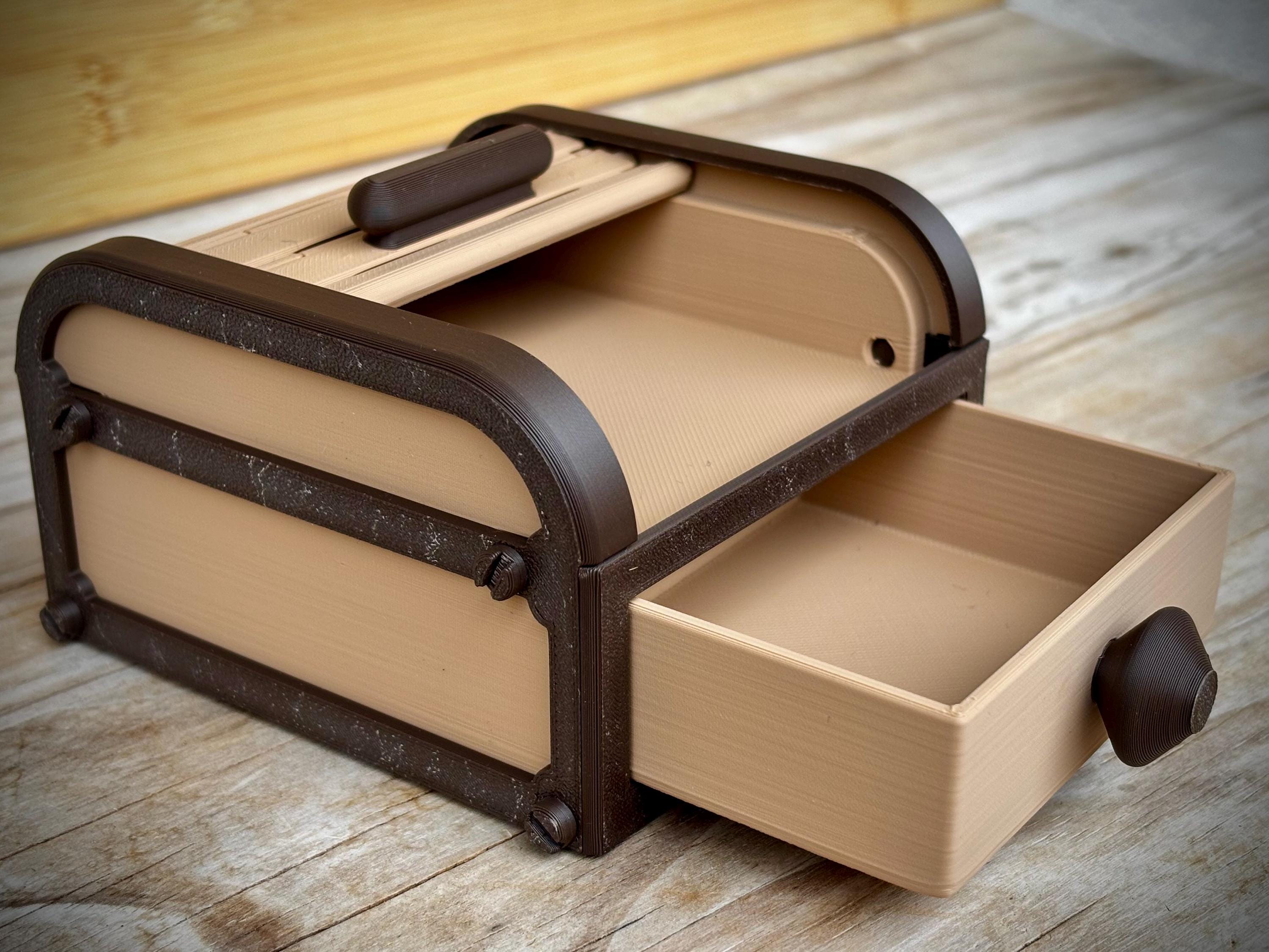 Tambour Box with Separate Opening