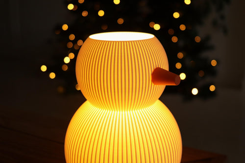 3D Printed Snowman Lamp