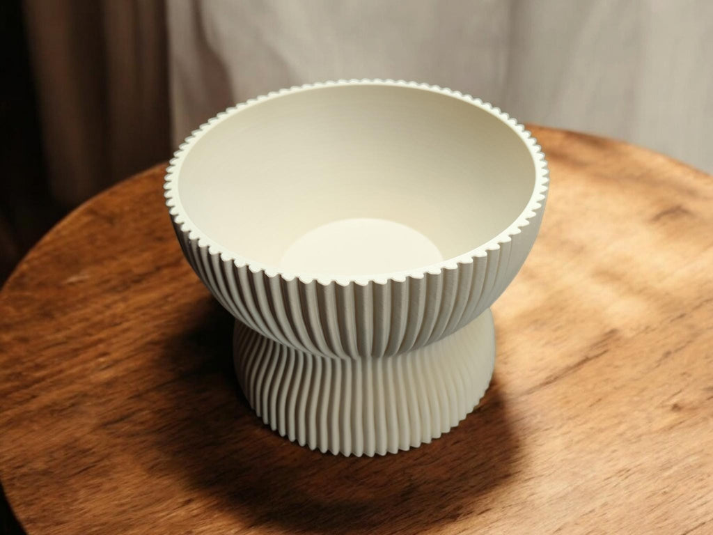 Ribbed Double Bowl