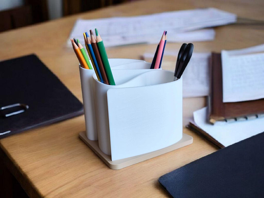 Modern Curved Desk Organizer