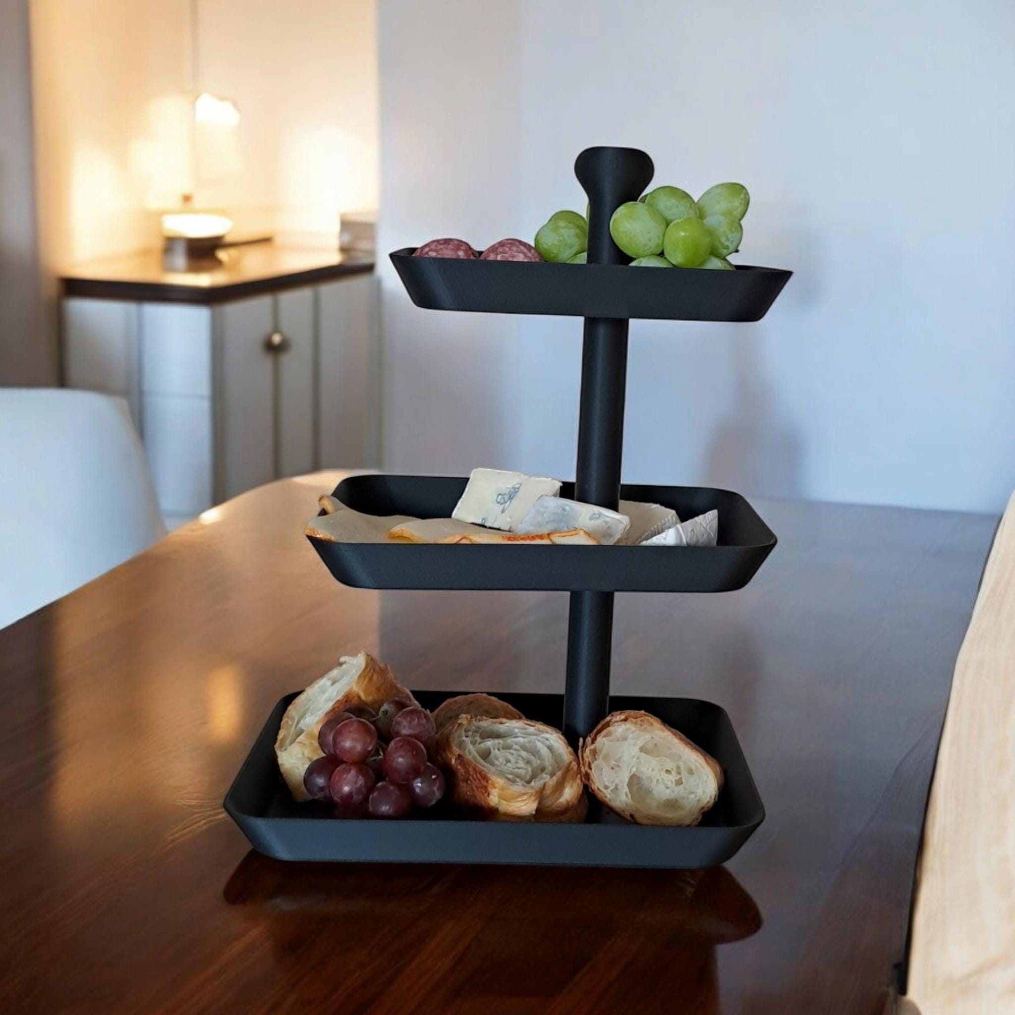3-Tier Rectangular Serving Tray